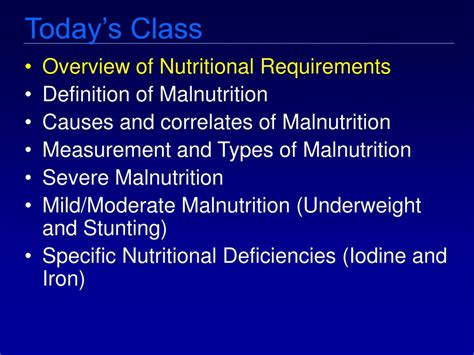 Ppt Nutrition And The Physiology Of Malnutrition Powerpoint