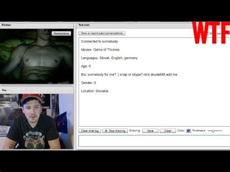 Everyone Is Naked Touching Themselves On Chatroulette Wtf Youtube