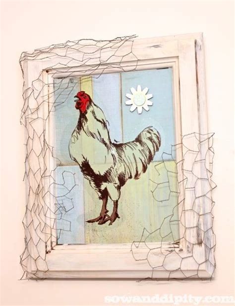 Recycled Rooster Junk Art Sow And Dipity