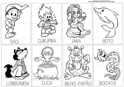 Desenhos Para Colorir Do Folclore Brasileiro