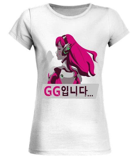 Overwatch Dva Round Neck T Shirt Woman Shirts Tshirts T Shirts