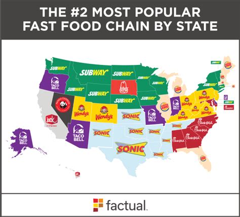 Fast Food Chains In The Us Maps Wondering Maps