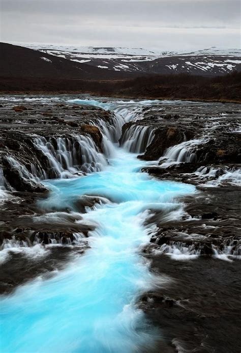 Turquoise River Brúárfoss Iceland Pretty Places Beautiful Places