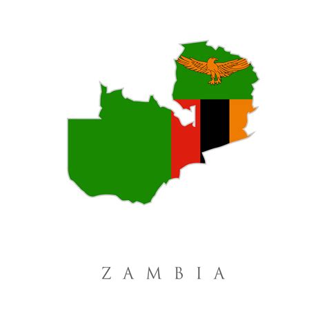 Map Of Zambia And Zambian Flag Illustration Zambia Flag Map The Flag