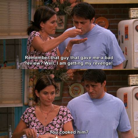 Friends The One With The Cooking Class Monicageller Joeytribbiani Friends