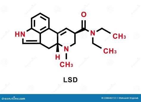 Lsd Chemical Formula Lsd Chemical Molecular Structure Vector