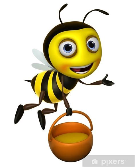 Cartoon Honey Bee Sticker Pixers We Live To Change