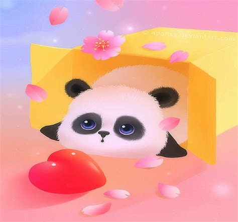 Sweet Panda Lovely Bear Box Softness Beauty Creative Pre Made
