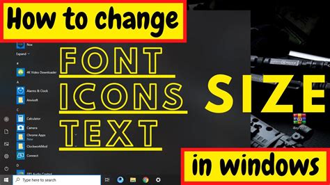 Change Icon Text Color Windows 10 How Do I Change The Font Size Of My