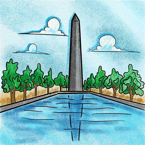 How To Draw The Washington Monument