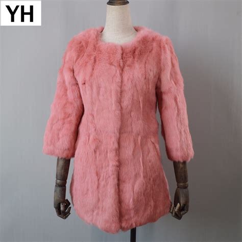 hot sale winter women long genuine rabbit fur coat 100 natural warm rabbit fur jackets 2021 new