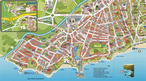 Spanien grenzt an das mittelmeer, gibraltar, frankreich, andorra, den golf von biskaya, dem atlantischen ozean und portugal. Audio guide of Nerja