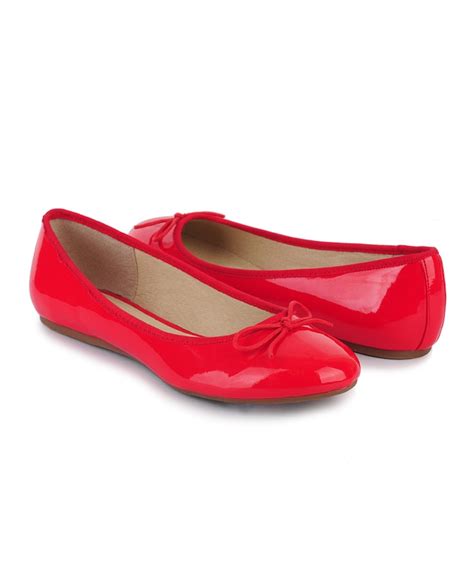 Patent Ballet Flats Forever21 2000044591 Dorothy Shoes Red