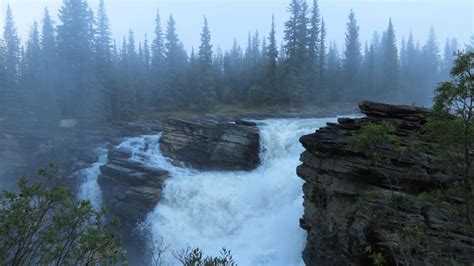 Hiking The Athabasca Falls Trail Jasper National Park Alberta Canada