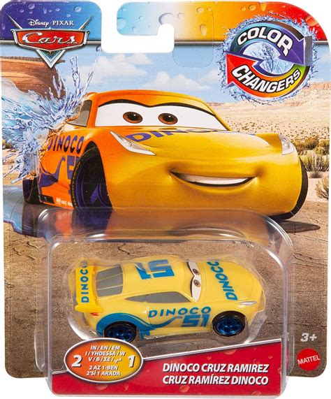 Mattel Disney Pixar Cars Color Changers Dinoco Cruz Ramirez Walmart