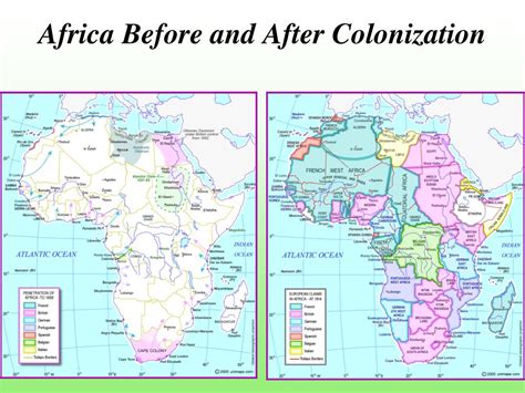 Map Of Africa Before And After Colonization Map