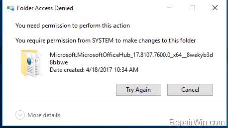 Cannot Remove Folder Directory Is Not Empty Solved Repair Windows