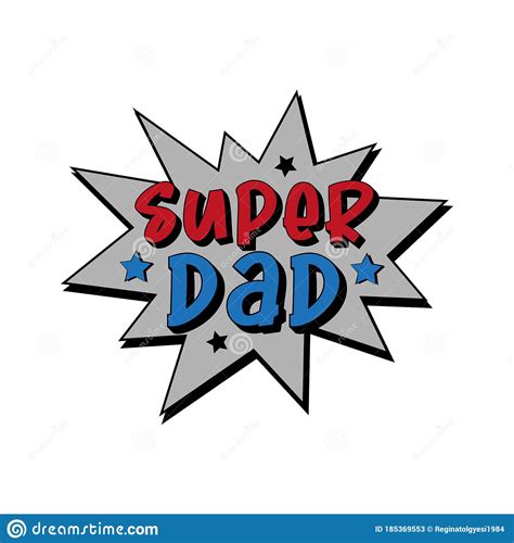 Super Dad Happy Father S Day Vector Illustartion Stock Vector