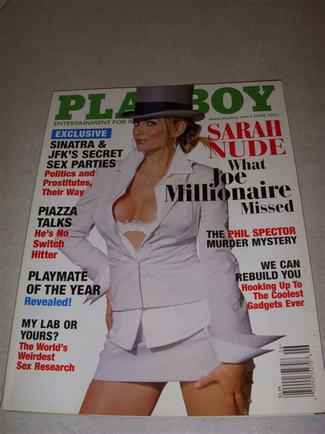 Playboy Magazine June Sarah Kozer Cover Joe Millionaire Phil