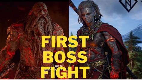 Assassins Creed Valhalla Dawn Of Ragnarok First Two Boss Fight Youtube