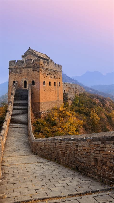 Great Wall Of China Sunrise Wallpapers Hd Wallpapers Id 17812