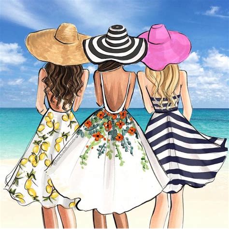 A breath of summer... #FashionIllustrations ... Tweak the slider to adjust the.