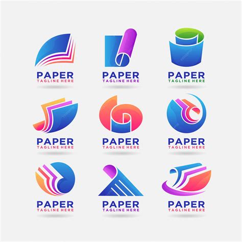 Premium Vector Collection Of Paper Logo Design