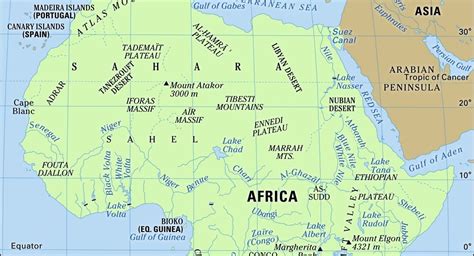Map Of Major Rivers In Africa