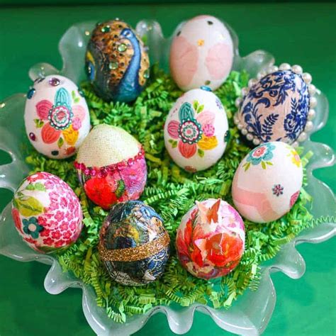 How To Decoupage Easter Eggs