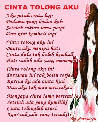 Doktor cinta luahan hati,perasaan dan penyelesaian masalah cinta keliru buat pilihan terbaik merana atau bahagia jiwa kacau kawan semua berpasangan percintaan cinta kini terhalang oleh kedua orang tua ku keliru apa yang harus aku lakukan jiwa kacau keliru siapa yang harus ku pilih. PUISI CINTA BY ANISAYU: Cinta Tolong Aku