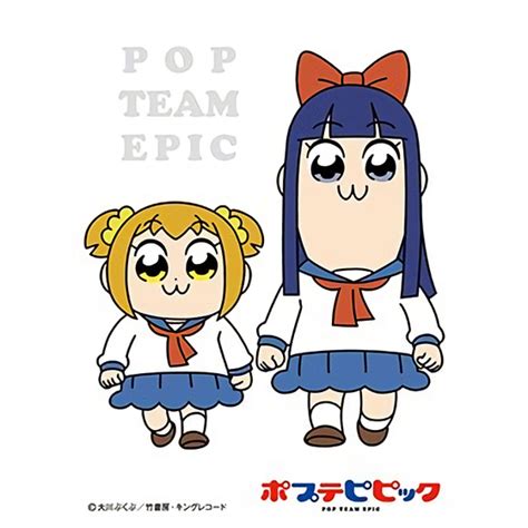 Pop Team Epic Pipimi And Popuko Suit Ver Card Game Character Sleeves En