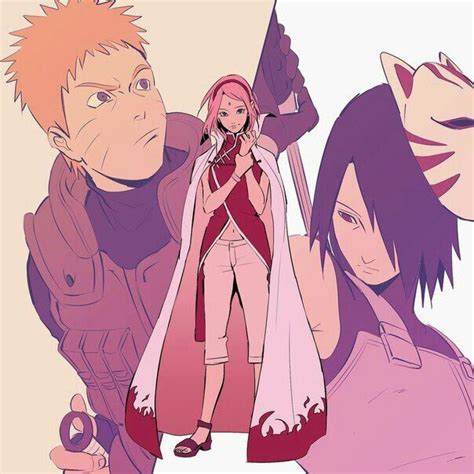 Hokage Sakura Anbu Sasuke And Jounin Naruto Personagens Naruto