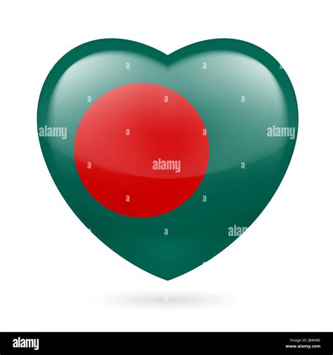 Heart With Bangladeshi Flag Colors I Love Bangladesh Stock Photo Alamy