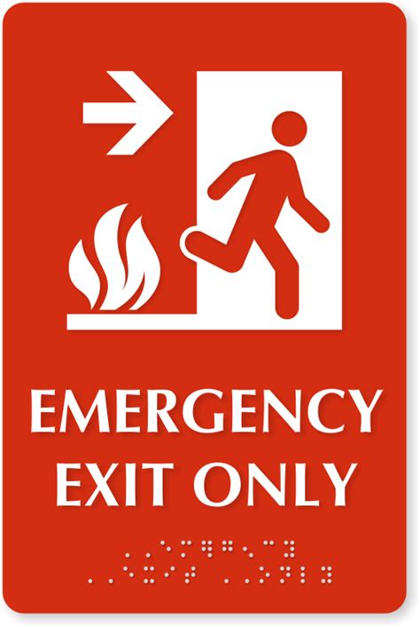 Emergency Exit Signs Png