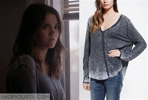 The Fosters Season Episode Callie S Grey Burnout Sweater Shop Your Tv Tv Show Outfits