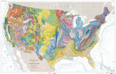 The Geologic Map Of The United States Geology Cartography