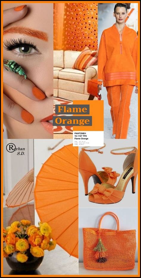 Flame Orangepantone London Fashion Week Color Palette Spring