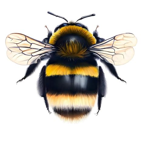 Premium Ai Image Bumble Bee Isolated On A White Background