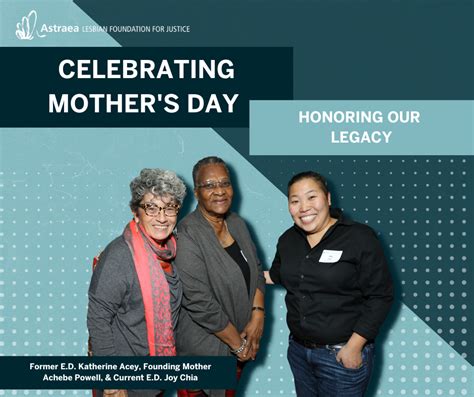 Mothers Day 2023 Honoring Our Legacy Astraea Lesbian Foundation For Justice