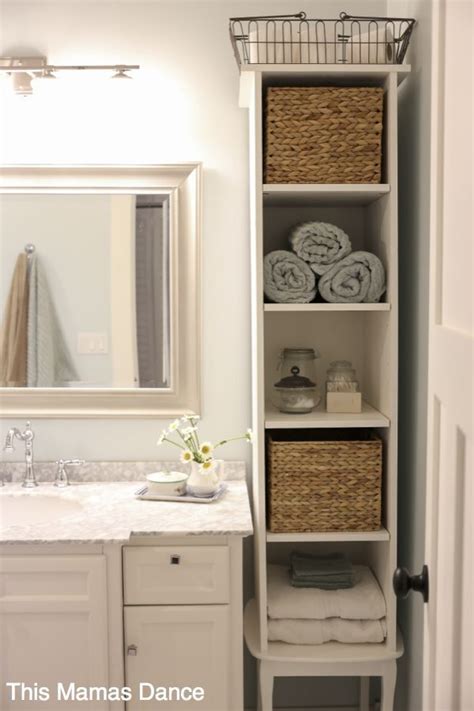 A lot of these are really clever storage solutions for small spaces. Bathroom Linen Cabinets: #Linen (Linen Storage Ideas ...