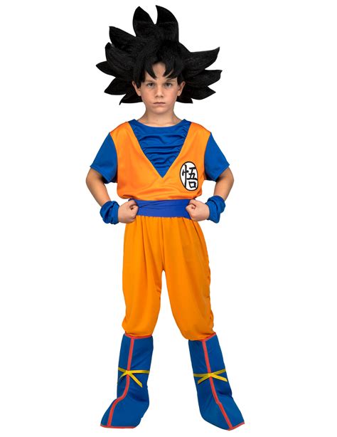 Disfraz Con Peluca Goku Dragon Ball™ Niño En Caja Y Disfraces