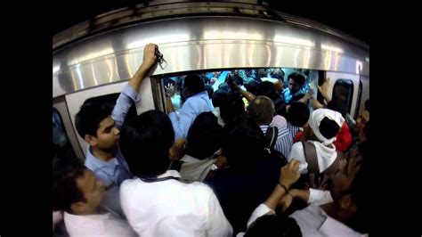 Delhi Metro Rush Hour Youtube