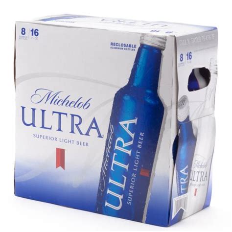 Michelob Ultra 16oz Aluminum Bottles 8 Pack Beer Wine And Liquor