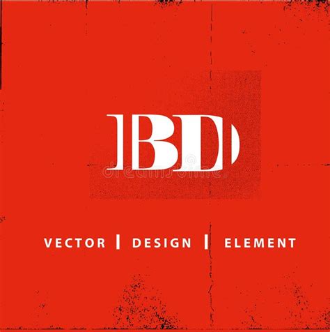 bd b d letter logo design stock vector illustration of design 92998981