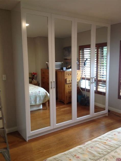 Get set for wardrobes with mirrors at argos. polyurethane hinged doors wardrobe with mirror inserts.JPG ...