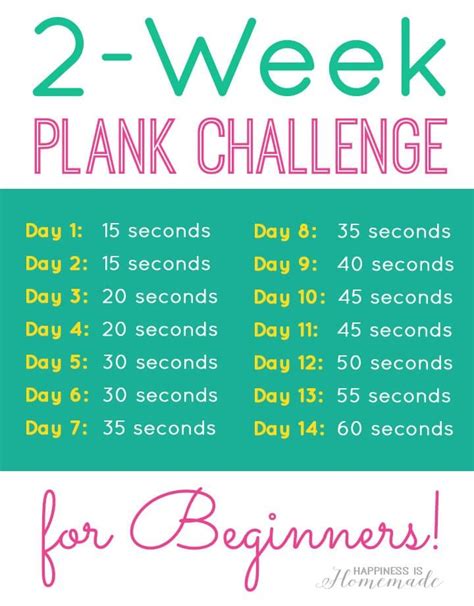 2 Week Plank Challenge Workout Challenge Plank Challenge Easy Workouts