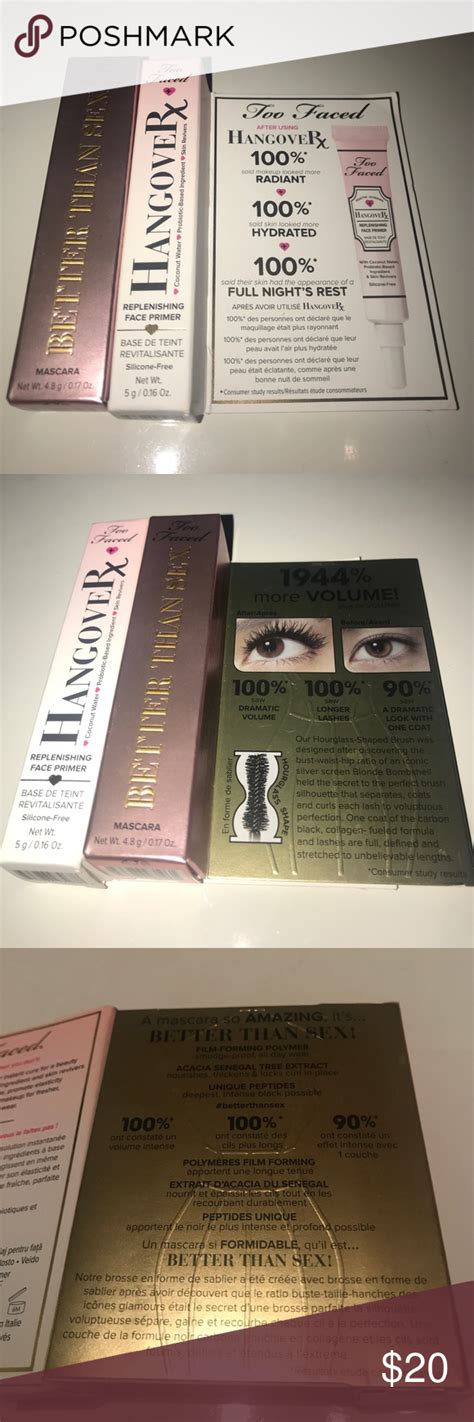 two faced mascaras and premimer sample set two faced mascara two faced makeup makeup