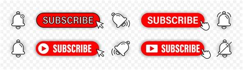 Premium Vector Subscribe Subscribe Buttons With Notification Bells