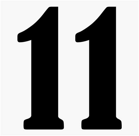 Number 11 Png White