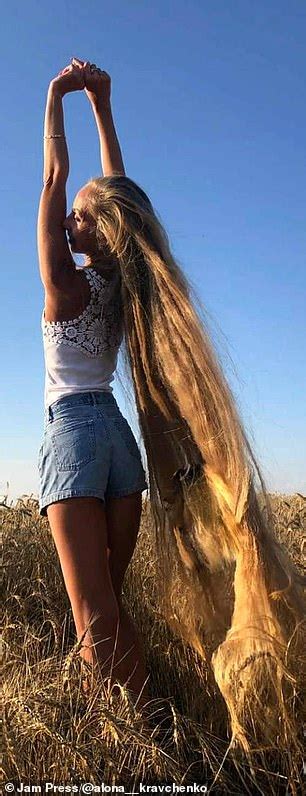 Real Life Rapunzel From Ukraine Has Two Metre Long Hair Celeband